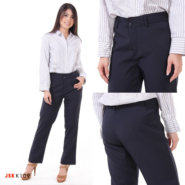Celana Panjang Bahan Katun Kerja Kuliah Formal Wanita Celana Panjang Bahan Katun Kerja Kuliah Formal Wanita