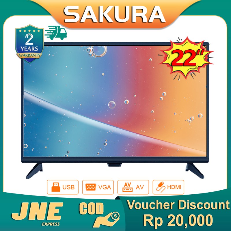 Weyon Sakura TV LED 22 inch HD Ready Televisi Murah(TCLG-S22DNEW