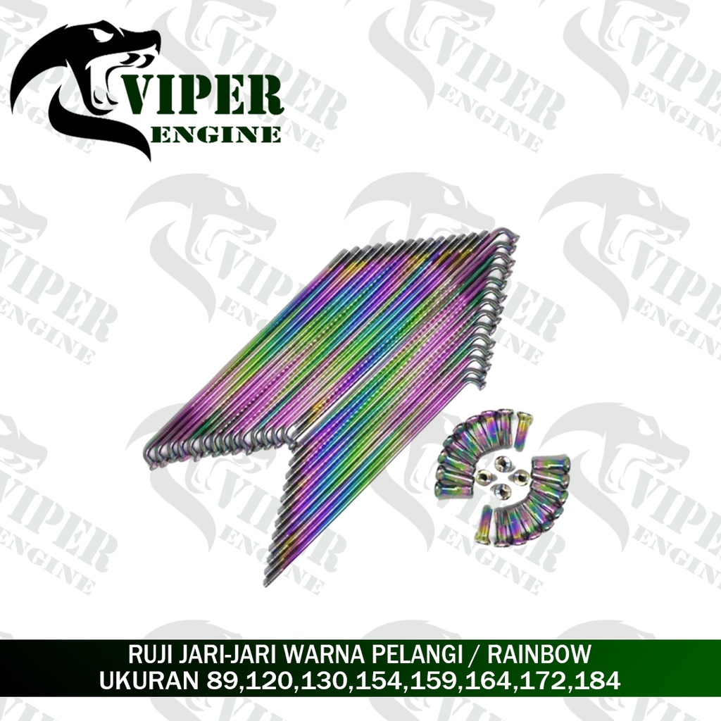 [ BISA COD ] RUJI JARI JARI VELG PELANGI RAINBOW RING SEMUA UKURAN JERUJI MOTOR VELEG PELEK PLEK VLE