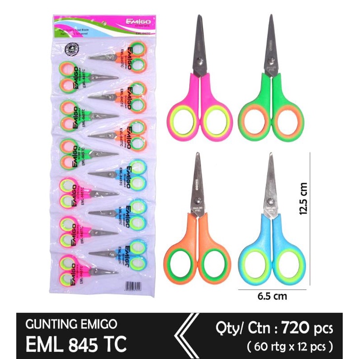 

GUNTING EMIGO KECIL EML 845TC KEMASAN RENCENG (12Pcs)