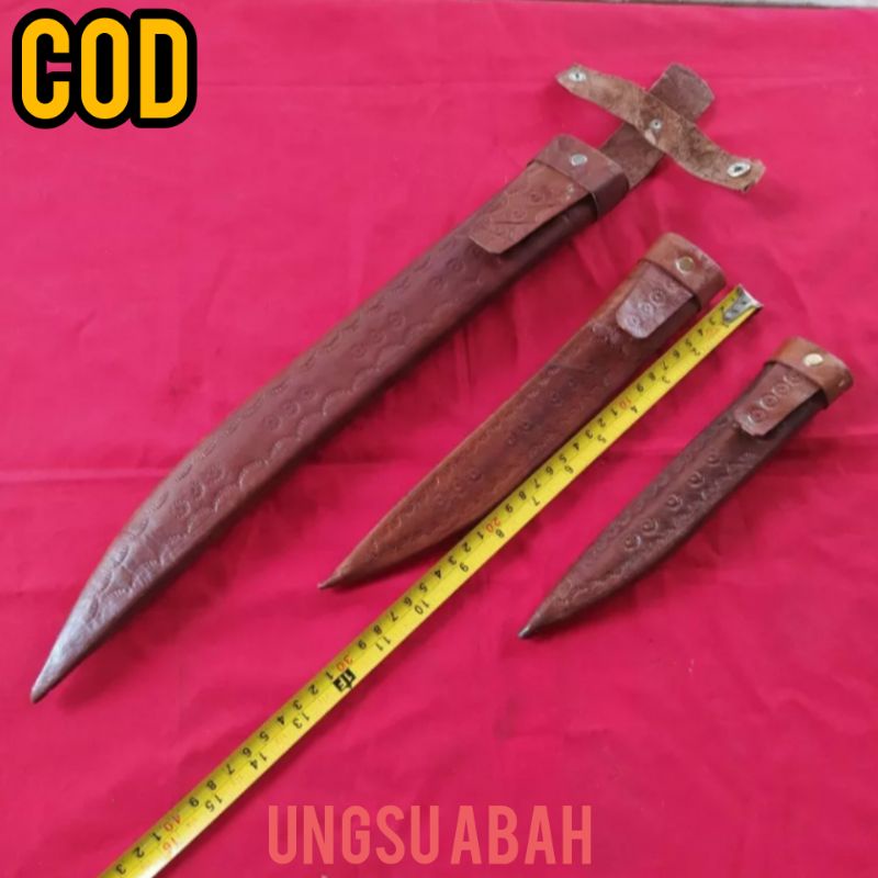 SARUNG KULIT SAPI SARUNG PISAU KULIT SARUNG MOTIF ASLI KULIT SAPI SARUNG 3 UKURAN