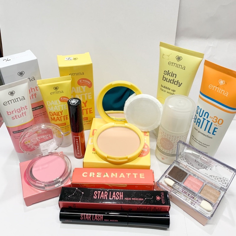 (Bisa COD) Emina Paket Lengkap makeup + Skincare 10in1 murah
