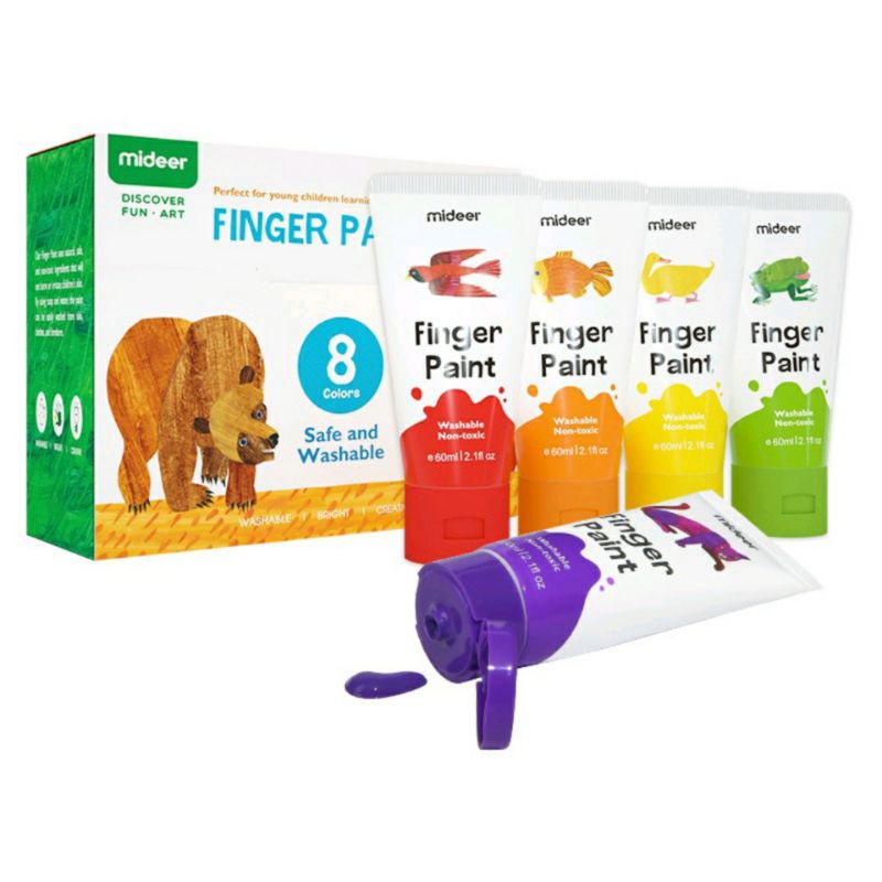 

Mideer Finger Paint Washable 8 Colors Sale