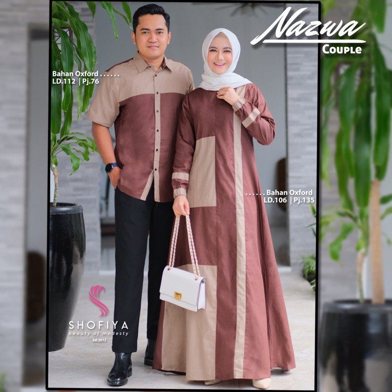 MUSLIM COUPLE GAMIS+KOKO NAZWA COUPLE by SHOFIYA BEST SELLER