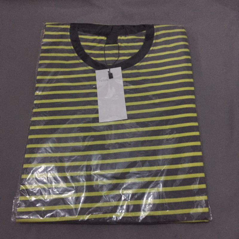 KAOS STRIPE SALUR BELANG GARIS GARIS PRIA WANITA UNISEX