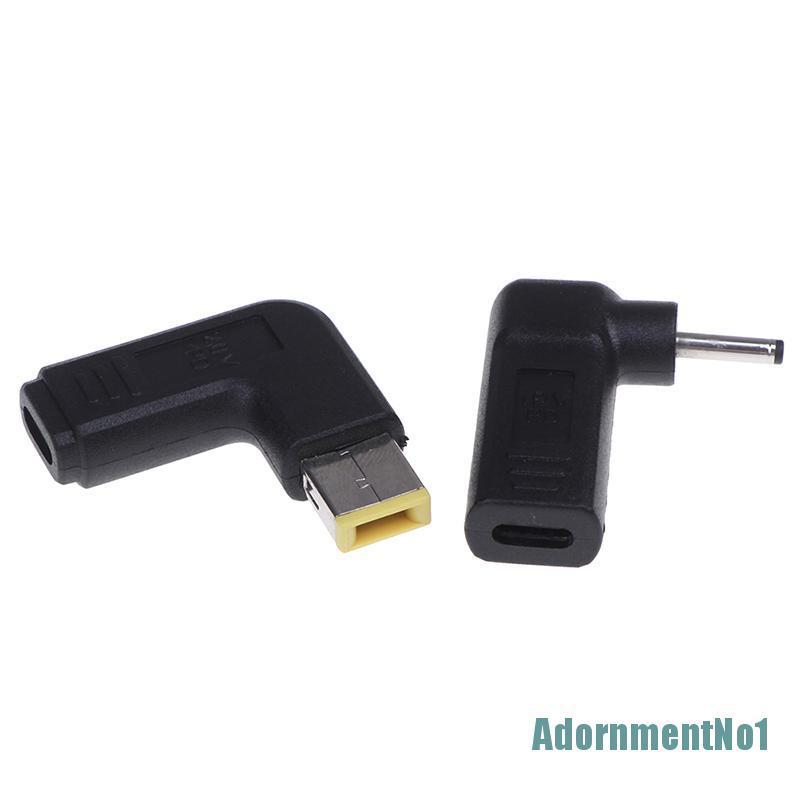 (AdornmentNo1) Adapter Konverter charger Laptop usb Tipe-c female dc power jack