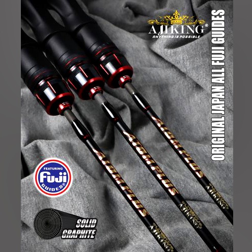 JORAN PANCING AJIKING ATOM PLUS APS SPINNING (FUJI GUIDE JAPAN) JIGGING ROD SOLID CARBON BLANK MAX L