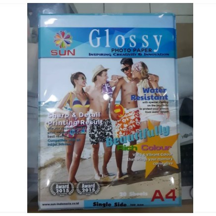 SUN Glossy Photo Paper 260 GSM A4
