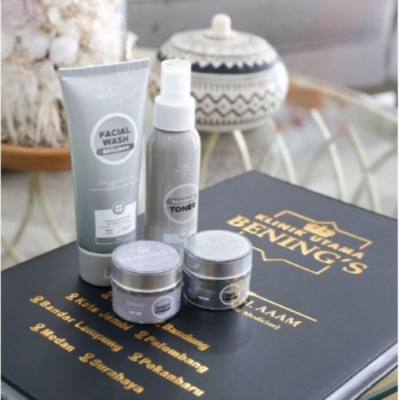 BENING'S SKINCARE PAKET EXLUSIVE/PAKET BRIGHTENING/PAKET ACNE ORIGINAL BY DR. OKY PRATAMA-PAKET EXLUSIV REMAJA