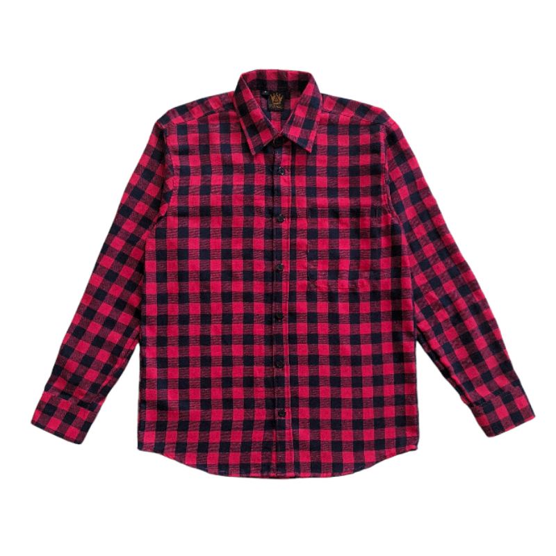 Kemeja Flannel Merah Hitam _ Bukan Uniqlo