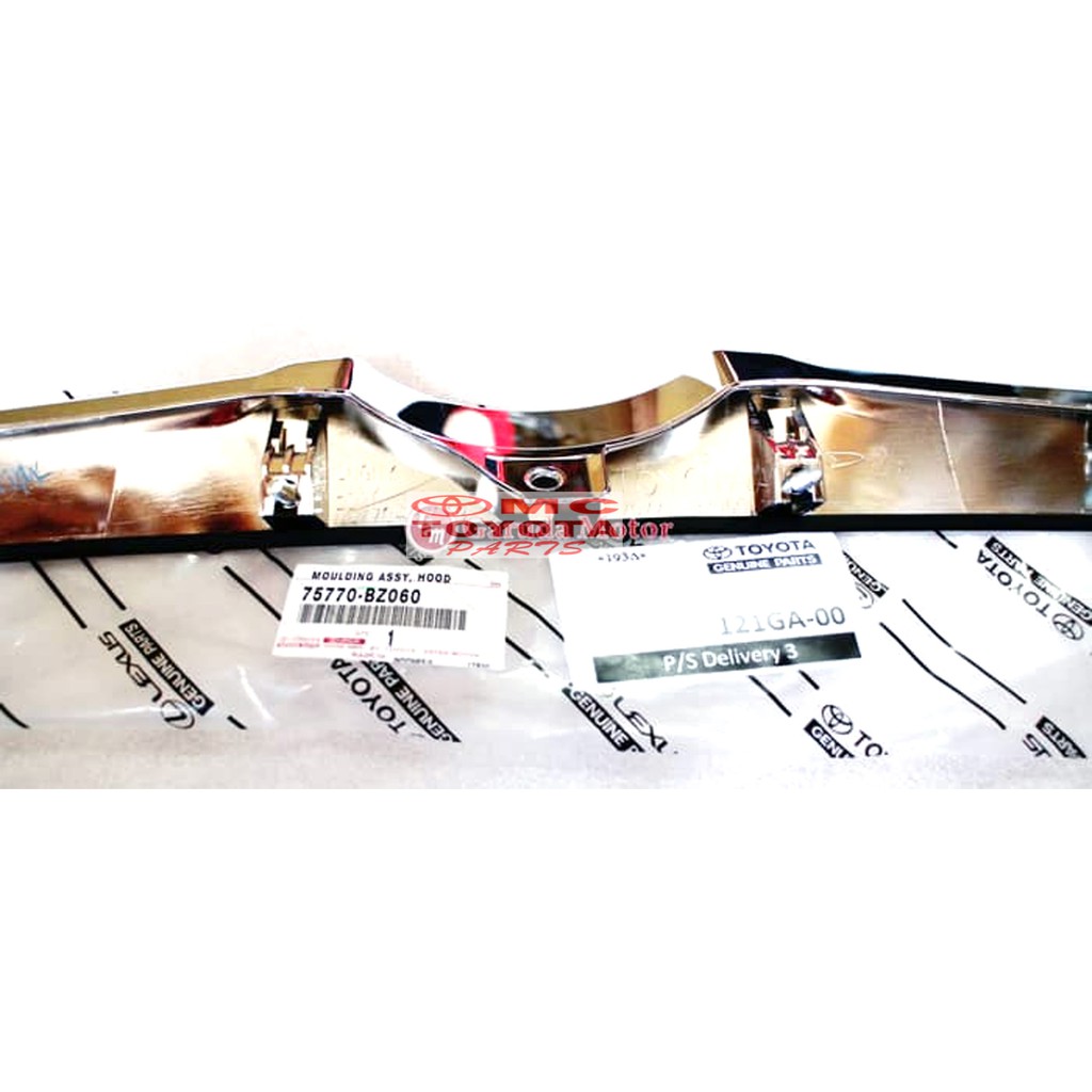 Lis List Moulding Hood Kap Cap Mesin Motor Chrome Avanza Xenia VVTI 75770-BZ060