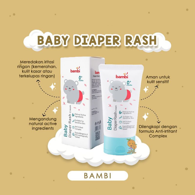 Bambi Diapers Rash Cream 50gr - Krim Ruam Popok