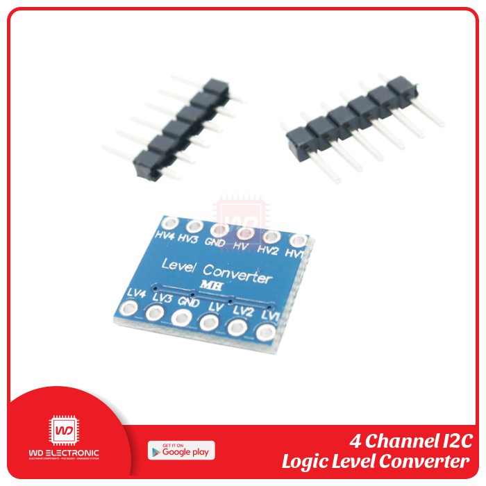 4 CHANNEL LOGIC LEVEL CONVERTER I2C BI-DIRECTIONAL MODULE