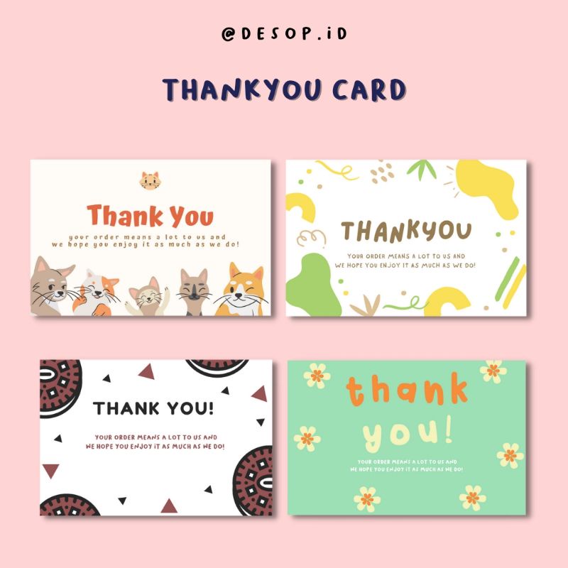 

THANKYOU CARD BY DESOP KODE A