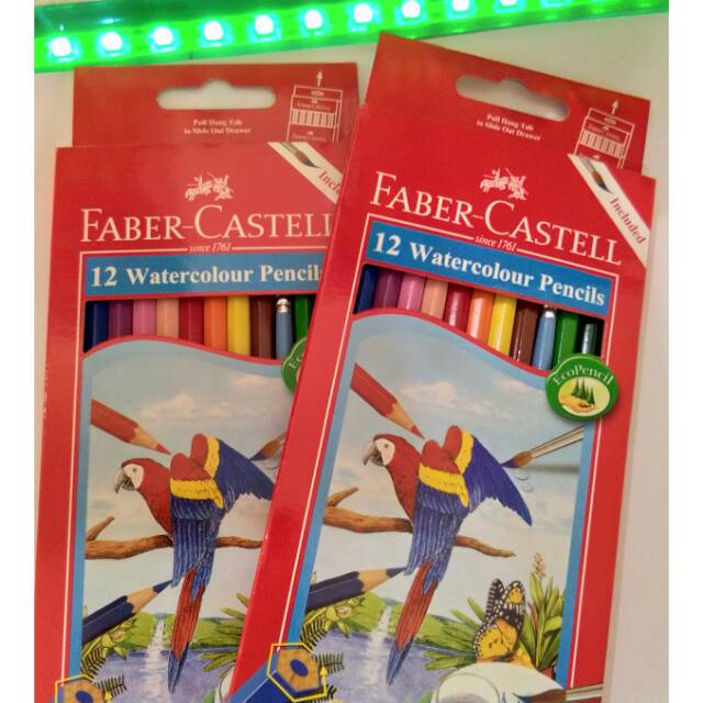 

Pensil 12 Warna Panjang Aquarel Water Colour Faber Castell