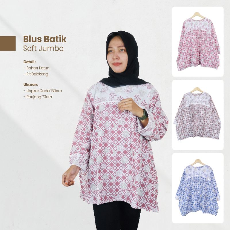 Blus Batik Soft Jumbo - NairaBatik