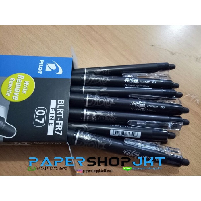 

Jual GROSIR!!! Pulpen Pen Frixion Pilot 0.7 HITAM ( Bisa Dihapus ) Limited