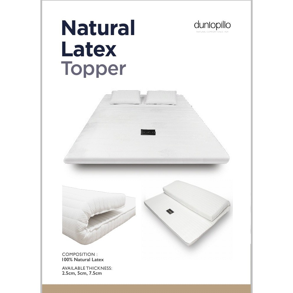 NATURAL LATEX TOPPER DUNLOPILLO (2,5 cm)