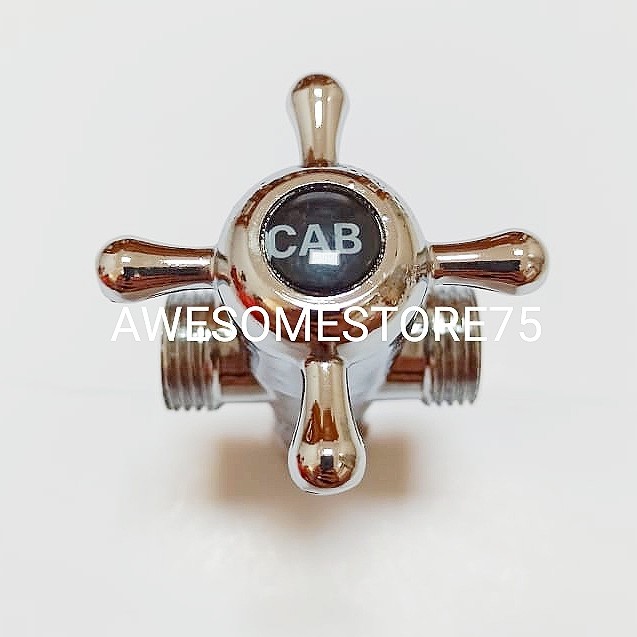 Stop Kran 1/2&quot; CAB T Tee Keran WC Tembok