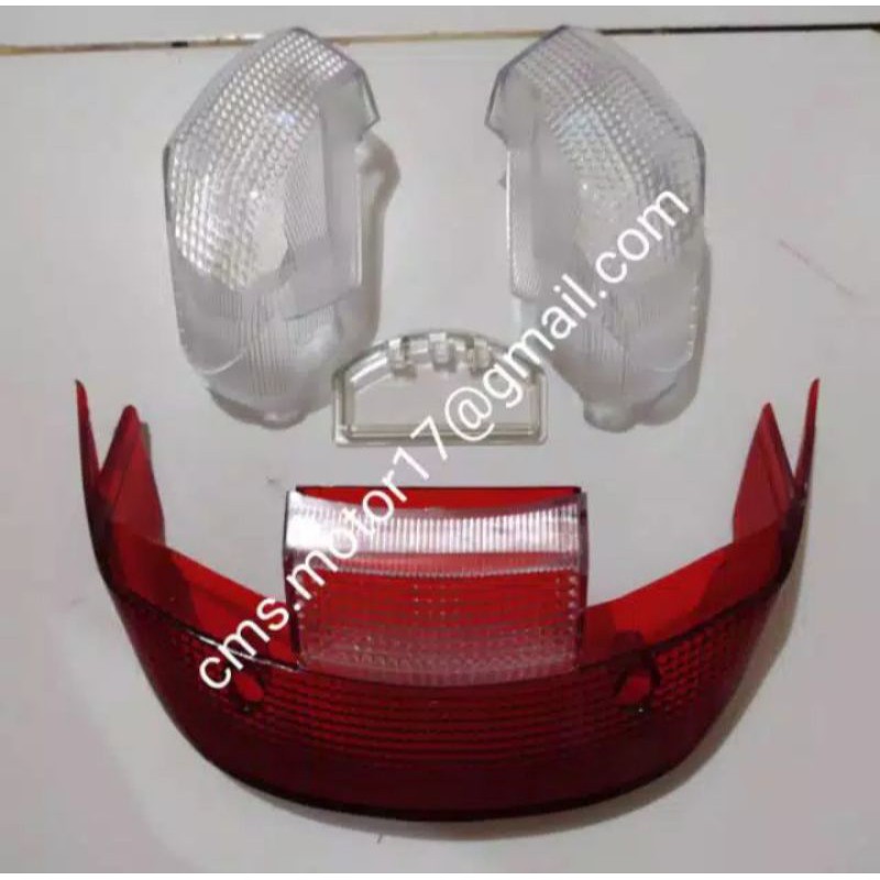 Mika kaca lampu stop sen belakang yamaha f1zr force 1z  f1zr scorpio g merah