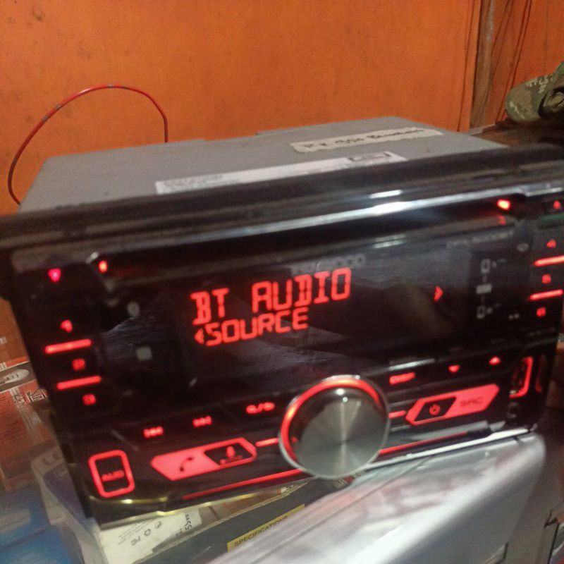 head unit Doubeldin bluetooth USB Aux Kenwood copotan ORI Honda segel no minus
