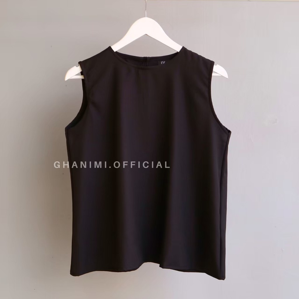 Ghanimi - Inner Sleeveless / Dalaman Baju Polos / tanktop / atasan tanpa lengan