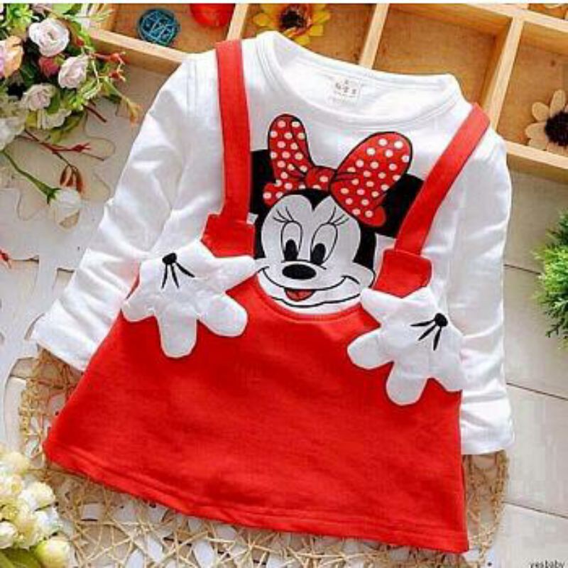 KD ST CACA KS JUMP MICKEY SETELAN JUMSUIT ANAK UMUR 3-5 TAHUN KARAKTER MICKEY MOUSE