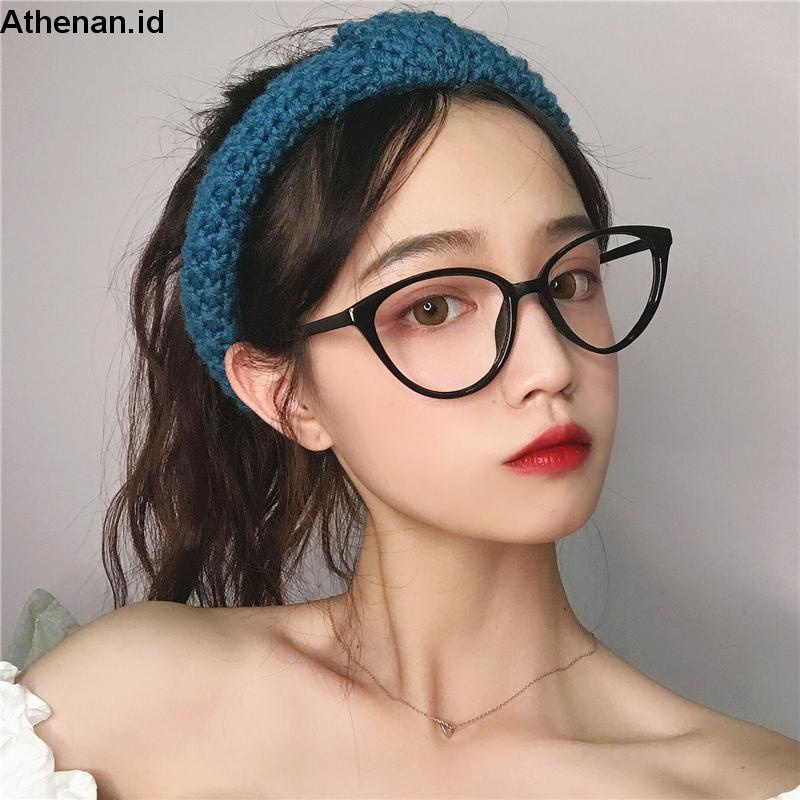 Korea kacamata anti radiasi Bingkai Struktur Fashion Cat Eye Eyeglasses Bahan Plastik Ringan Untuk Wanita