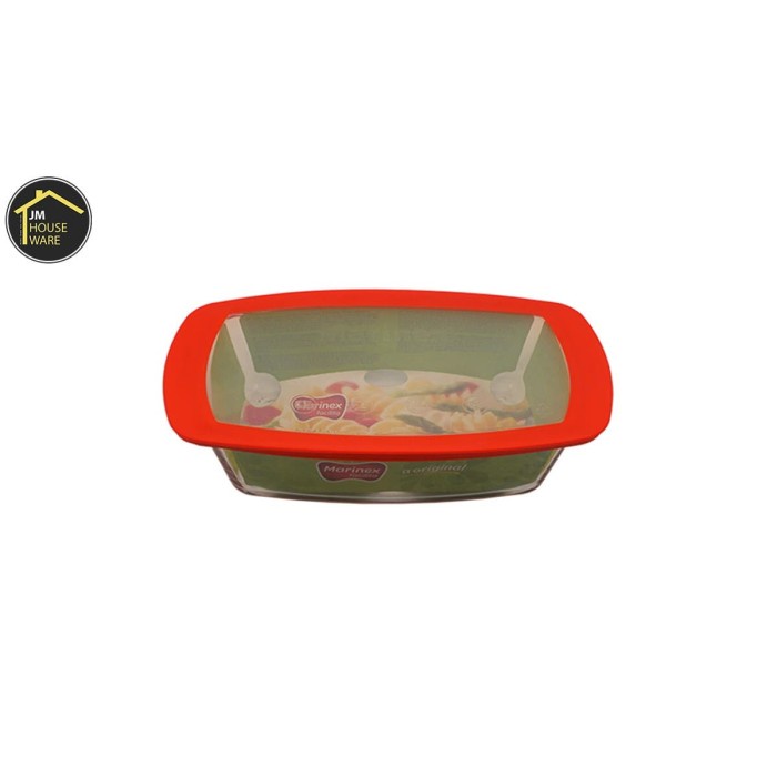 Loyang Kaca - Marinex Loyang Kaca Segi Panjang + Tutup 1,5 Liter 6216