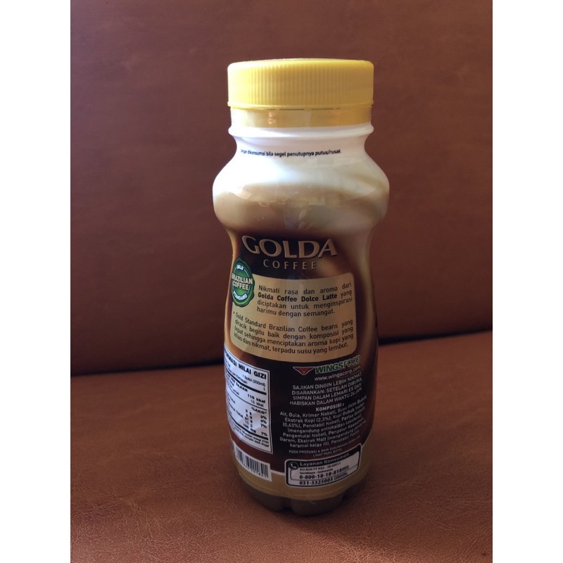 GOLDA Coffee Dolce Latte Kopi Botol 200 ml