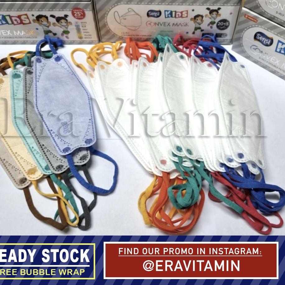 Limited - MASKER SENSI CONVEX Kids Anak Junior KF94 KN95 Duckbill box <