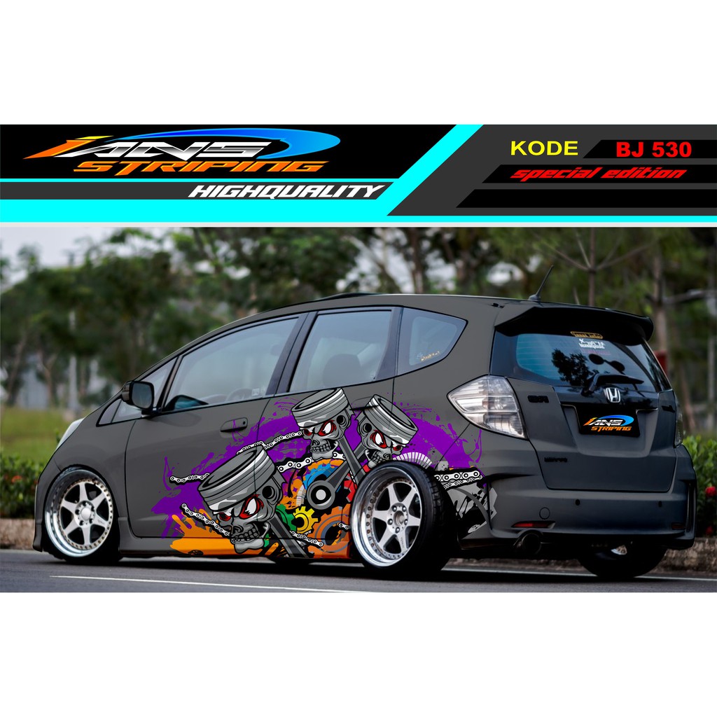 DECAL STICKER MOBIL JAZZ AGYA BRIO YARIS SWIFT / STIKER MOBIL / STICKER MOBIL PISTON / DECAL MOBIL