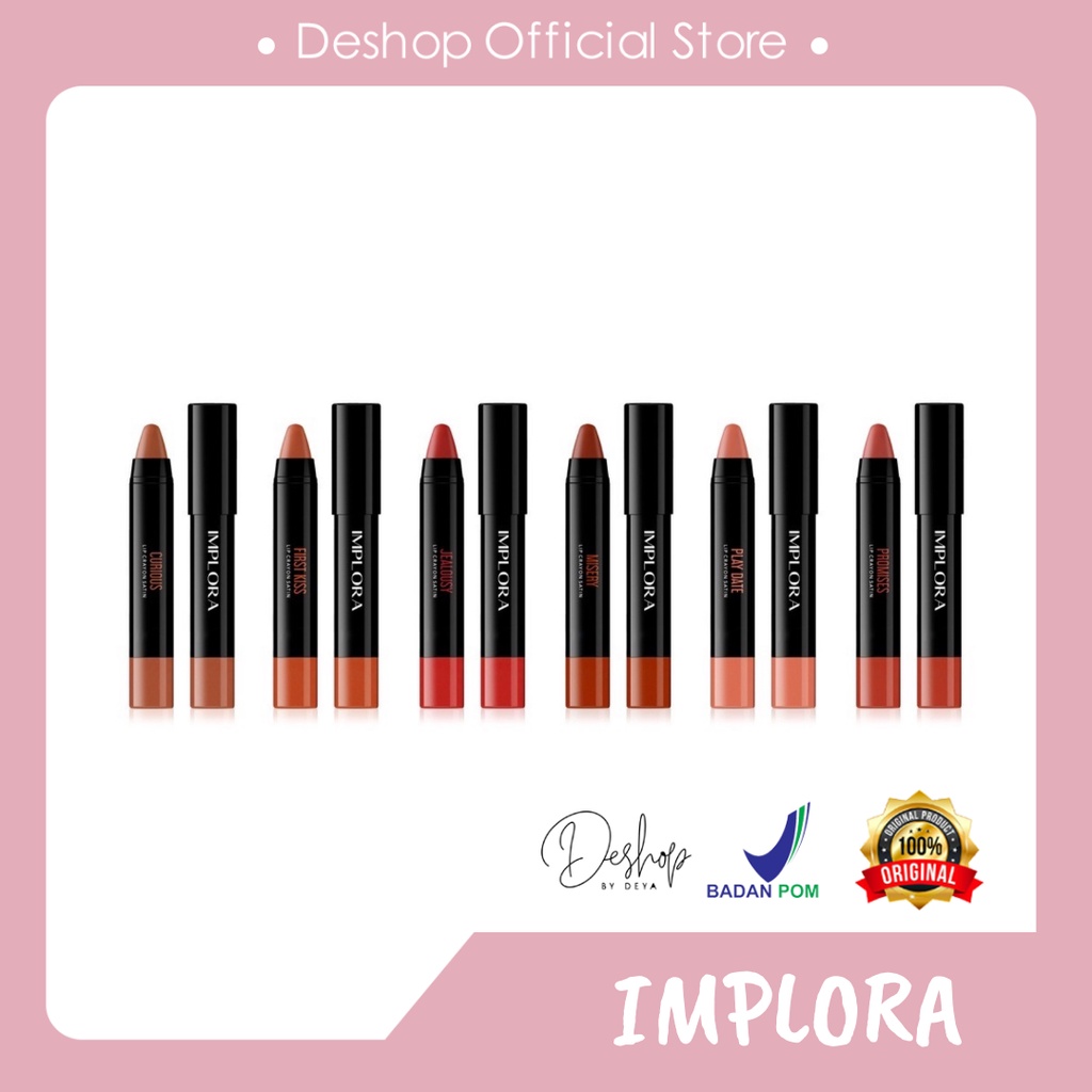 BPOM - Implora Lip Cream Crayon Satin