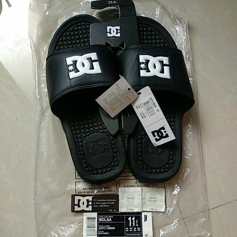 sandal DC shoes original hitam size 44,5