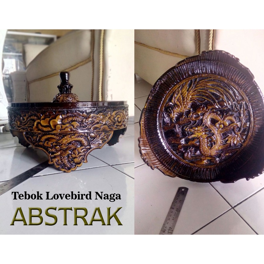 Tebok Sangkar Lovebird motif naga