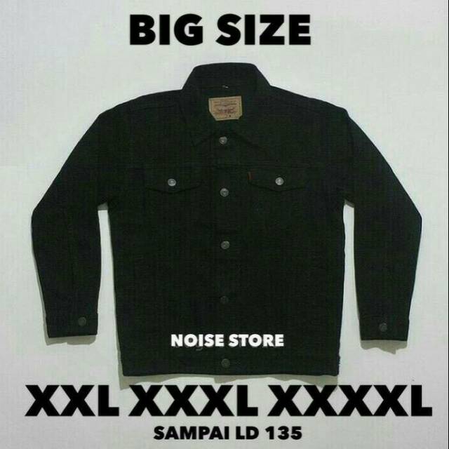 Jaket Jeans Hitam Big Size Premium Quality