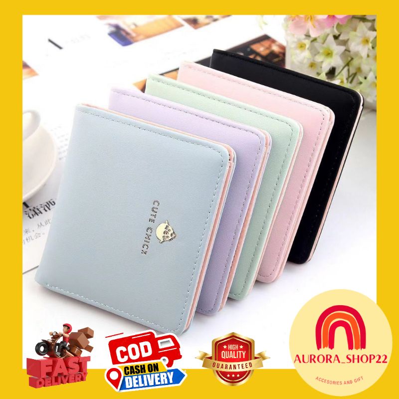 [COD] Dompet Lipat Mini Dompet Lipat Wanita Import Lucu Cute Dompet Mini dengan Slot Kartu Dompet Lipat Mini Praktis