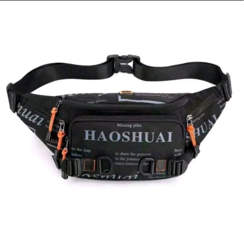 HAOSHUAI 5132 Tas Selempang Pria Waistbag Pria Waterproof Importirbags