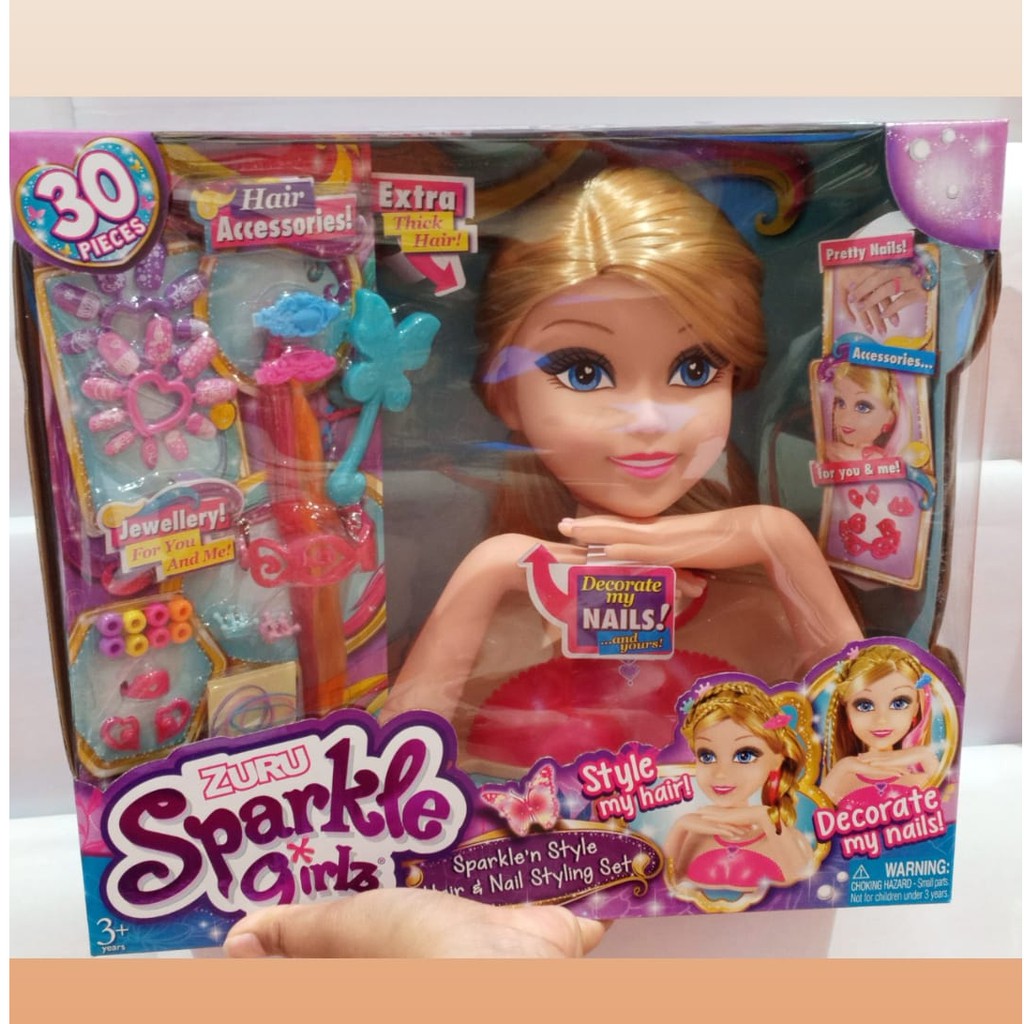 Sale Mainan : Zuru Sparkle Girls Sparkle n Style Hair & Nail Styling Set