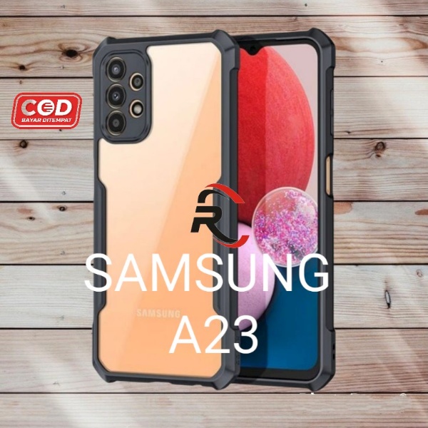 Casing SAMSUNG A23 4G Shockproof Armor Transparent Premium Soft Case Samsung A23 Transparant