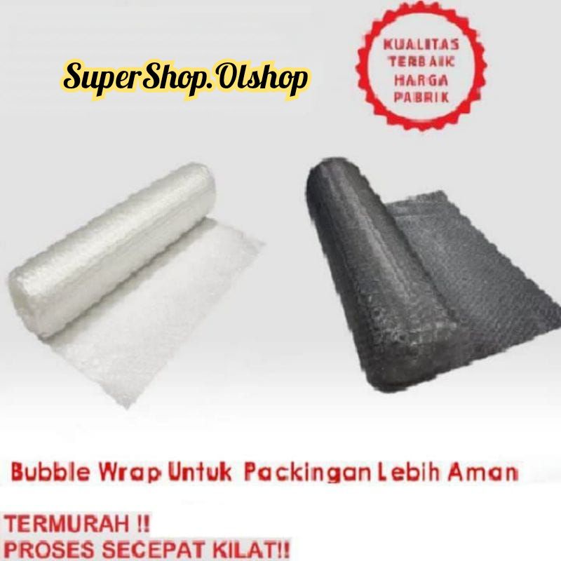 

Bubble Wrap Hitam & Putih untuk Packing per 1 pcs barang⭐ superShop⭐