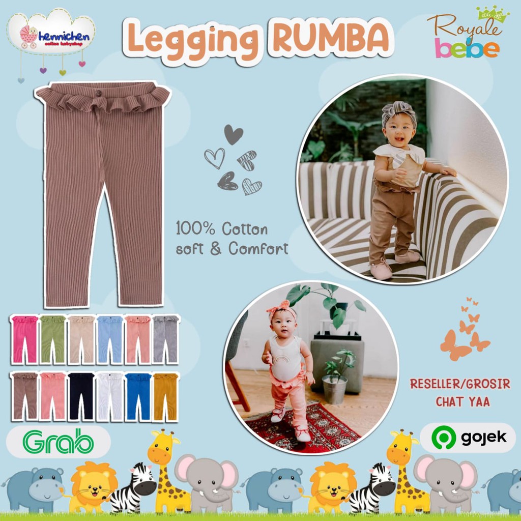 Royale Bebe Legging / legging bayi legging anak Rumba  0-24 Bulan