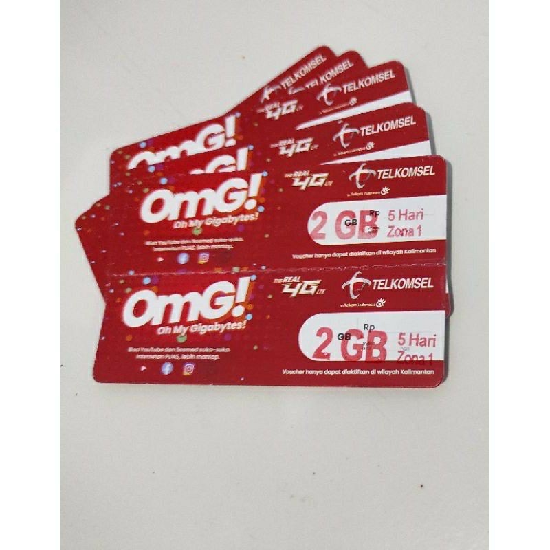 VOUCHER OMG TELKOMSEL 2GB 5HARI KALIMANTAN ZONA 1