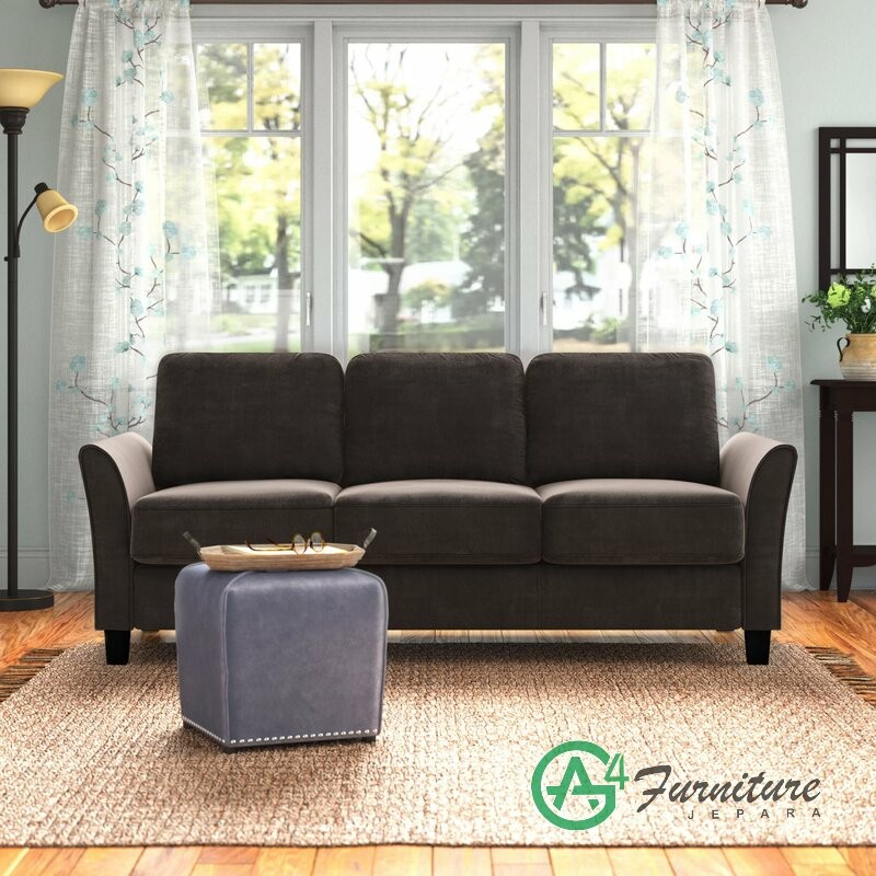 Kursi Minimalis Sofa 3 Seater Xitty - Kayu Jati