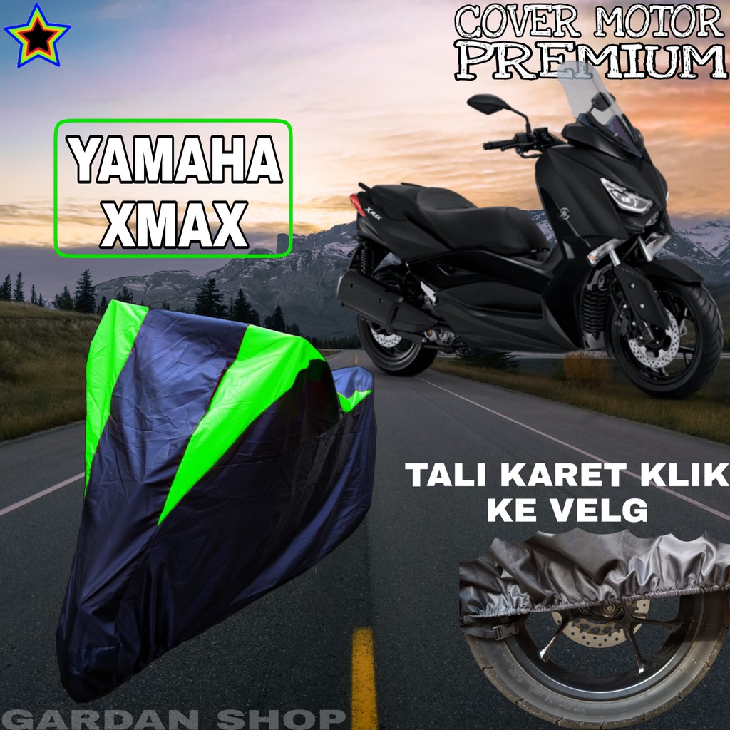 Sarung Motor YAMAHA NMAX Hitam HIJAU Body Cover Penutup Pelindung Motor Nmax PREMIUM