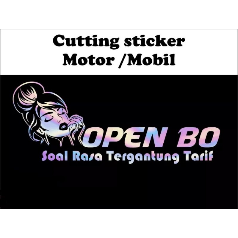 

0169 sticker open BO cutting terlariaassss