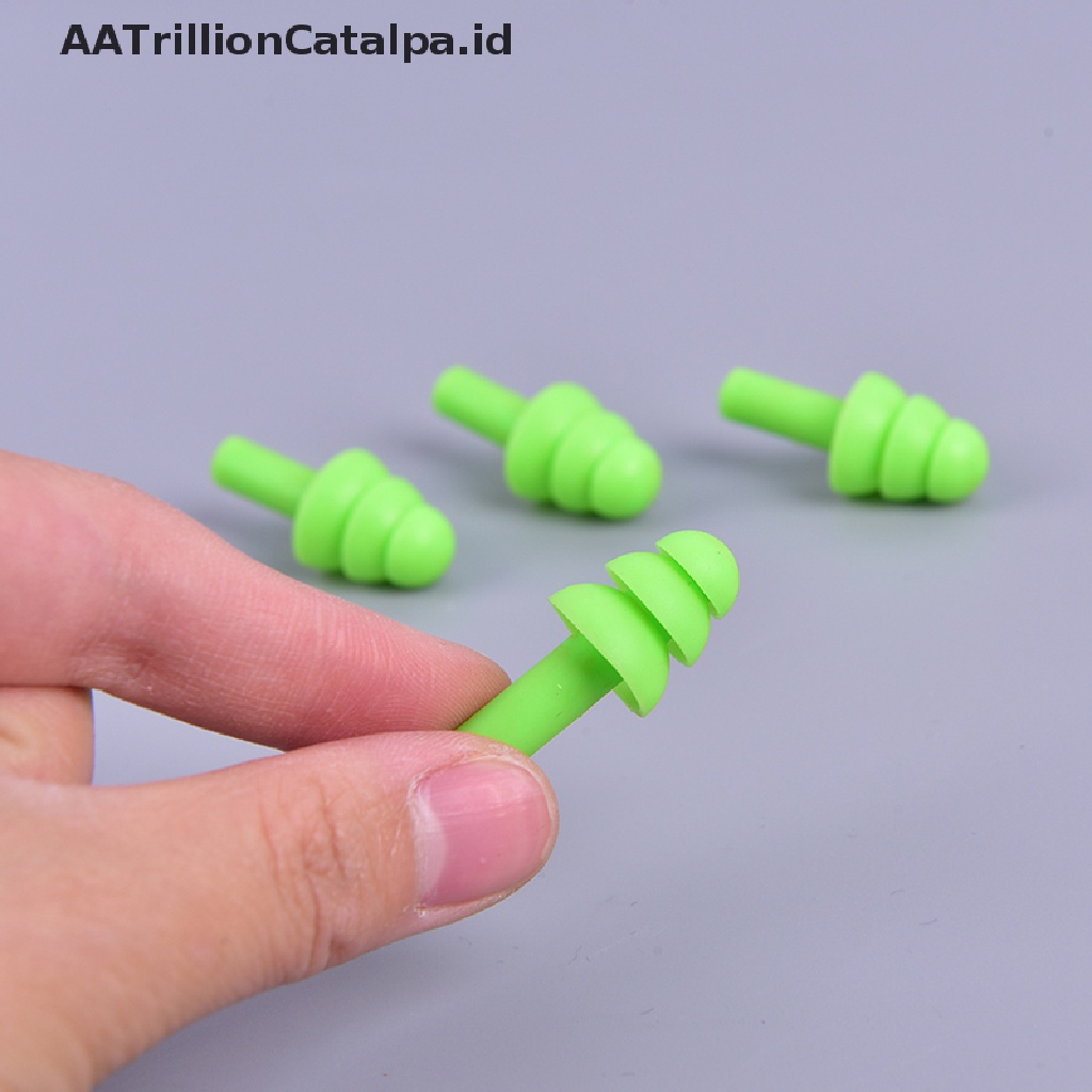 Aatrillioncatalpa 2 Pasang Earplug Penutup Telinga Untuk Mengurangi Kebisingan Saat Tidur