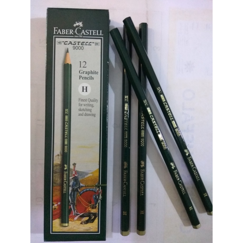 

Pensil H , B , 3B , 4B , 5B , 6B , 7B , 8B , 4H faber castell