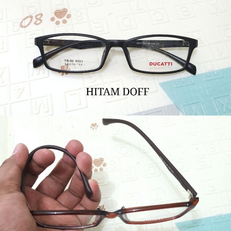 PAKET HEMAT : Frame Kacamata Pria Sporty FREE lensa Anti Radiasi Photocromic Kaca mata Anti UV