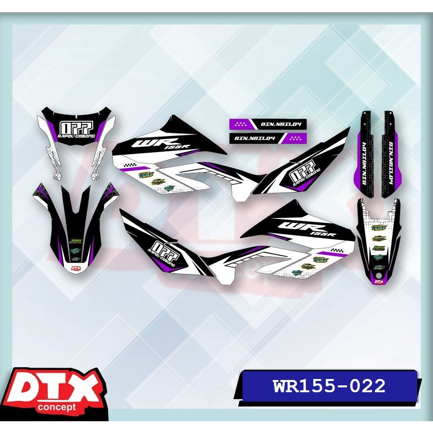 decal wr155 full body decal wr155 decal wr155 supermoto stiker motor wr155 stiker motor keren stiker motor trail motor cross stiker variasi motor decal Supermoto YAMAHA WR155-022